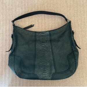 ANTONIO MELANI Black Textured Hobo Bag